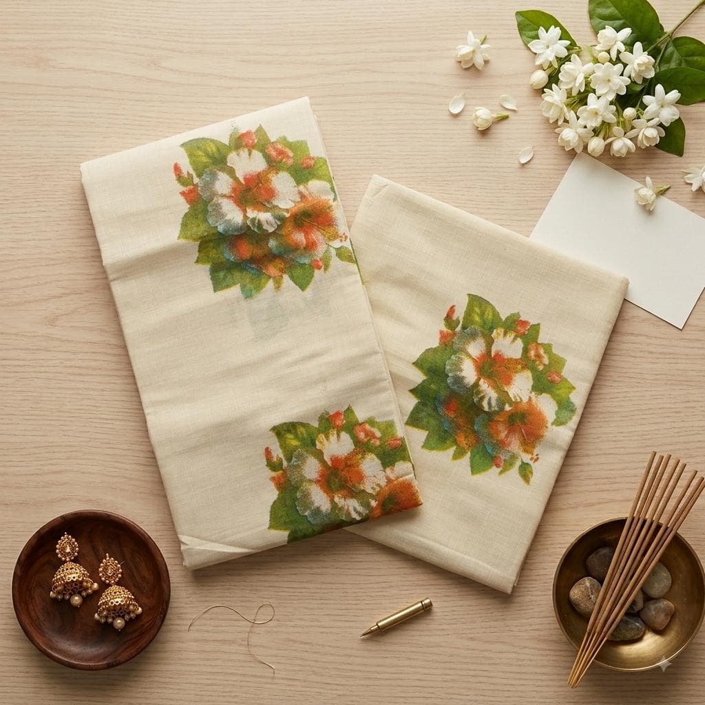 Green Floral Set Mund